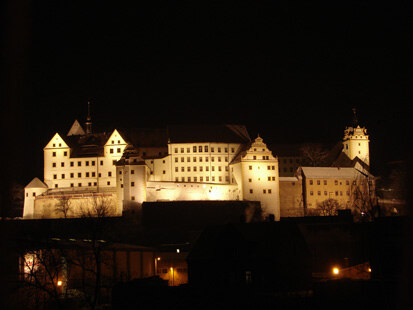 Nachaufnahme von Schloss Colditz.