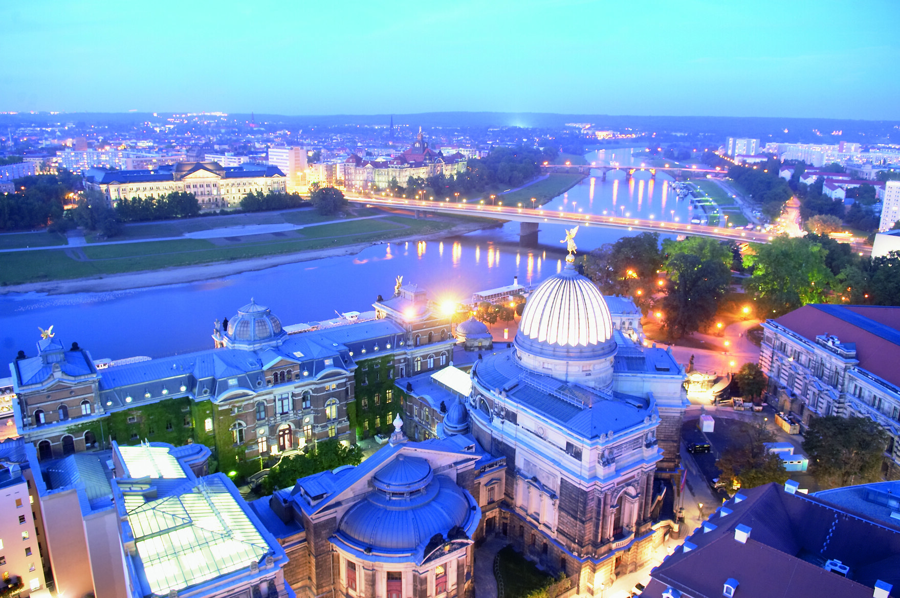 Foto: Blick über Dresden.